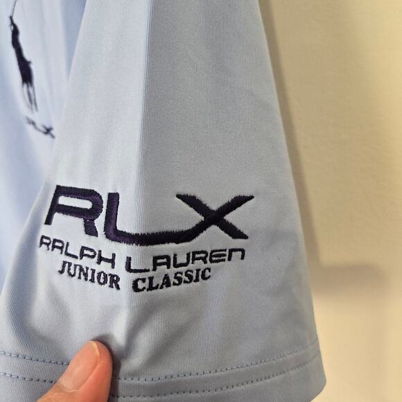 NWT Ralph Lauren RLX Junior Classic Golf Polo Shirt AJGA Size S - Picture 5 of 9